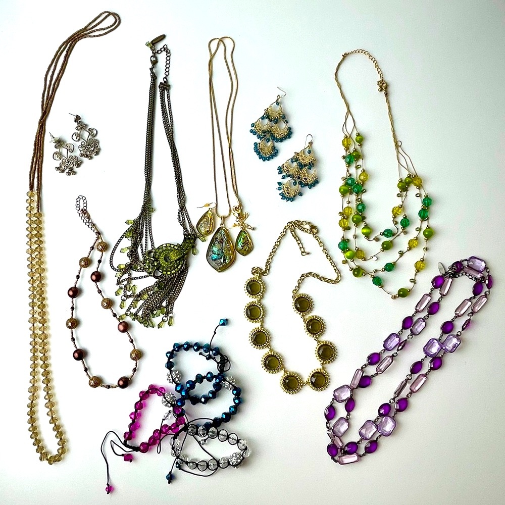 Jewel Tone Jewelry Bundle (10+ pcs)